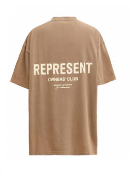 REPRESENT - Light Brown Logo T-Shirt