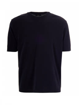 Herno - Navy Blue Solid T-Shirt
