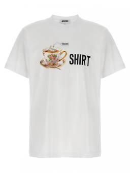 Moschino - White Printed T-Shirt