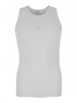 Alexander McQueen - White Stretch Cotton Tank Top