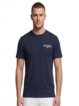 Karl Lagerfeld - Navy Blue Logo T-Shirt (L)