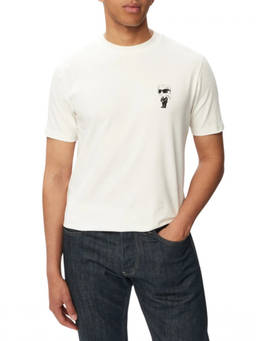 Karl Lagerfeld - White Crew Neck T-Shirt