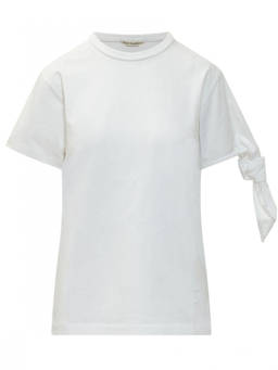 JW Anderson - White Solid Crew Neck T-Shirt