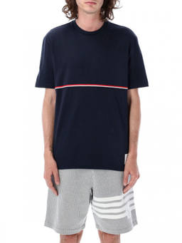 Thom Browne - Navy Blue Stripes T-Shirt