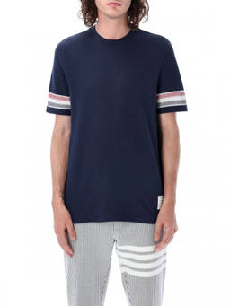 Thom Browne - Navy Blue Crew Neck T-Shirt