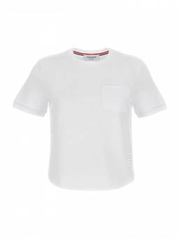 Thom Browne - White Crew Neck T-Shirt