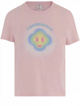 Casablanca - Peach Cotton T-Shirt