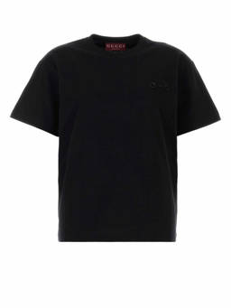 Gucci - Black Cotton T-Shirt