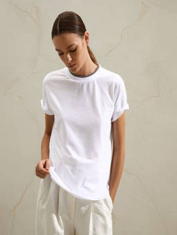 Brunello Cucinelli - White Cotton T-Shirt