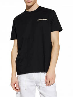 Paul & Shark - Black Crewneck Logo T-Shirt