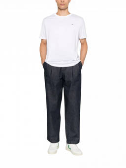 Paul & Shark - White Crew Neck Logo Patch T-Shirt