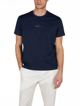 Paul & Shark - Navy Crew Neck Logo T-Shirt