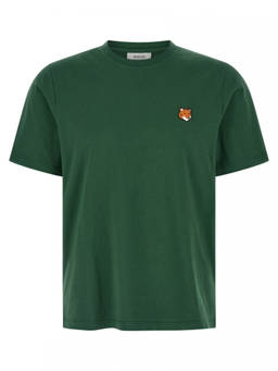 Maison Kitsune - Green Logo Crew Neck T-Shirt