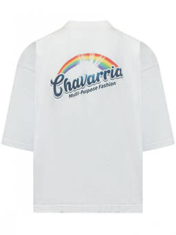 Willy Chavarria - White Crew Neck T-Shirt