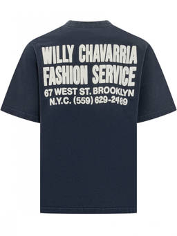 Willy Chavarria - Blue Crew Neck T-Shirt