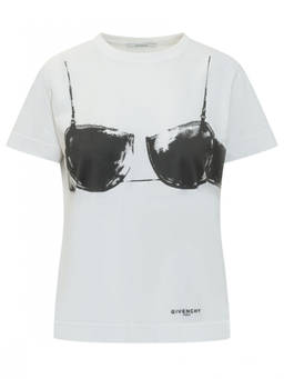 Givenchy - White Graphic Crew Neck T-Shirt (M)