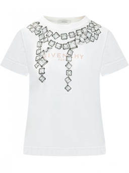 Givenchy - White Graphic Crew Neck T-Shirt
