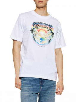 Casablanca - White Graphic Logo T-Shirt