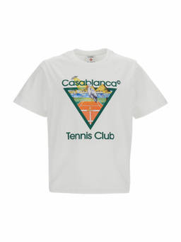 Casablanca - White Graphic Logo T-Shirt