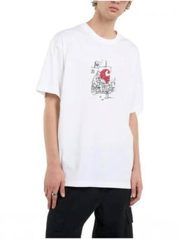 Carhartt WIP - White Graphic Print T-Shirt
