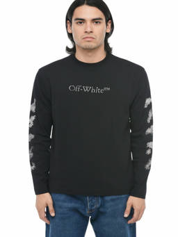 OFF-WHITE - Black Full Sleeves T-Shirt