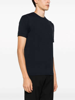 Giorgio Armani - Navy Blue Cotton T-Shirt