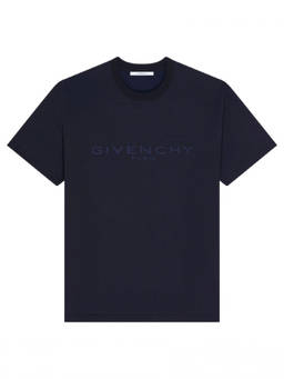 Givenchy - Navy Blue Logo T-Shirt