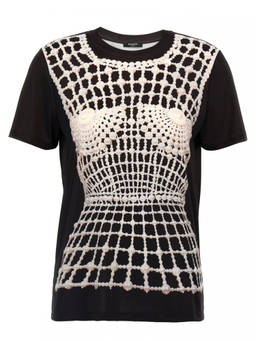 BALMAIN - Black Trompe Loeil T-Shirt (XS)