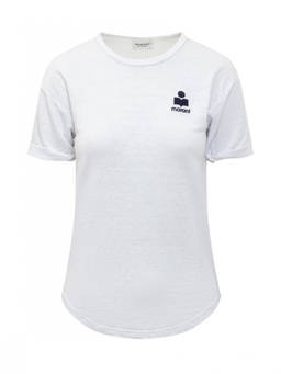 Marant Etoile - White Logo Crew Neck T-Shirt (XS)