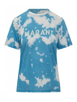 Marant Etoile - Blue Tie-Dye Crew Neck T-Shirt (S)