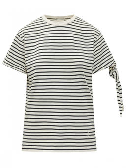 JW Anderson - White Stripes Crew Neck T-Shirt (L)