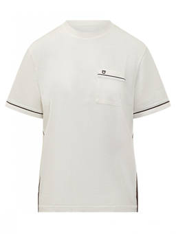 Ferragamo - White Solid Crew Neck T-Shirt