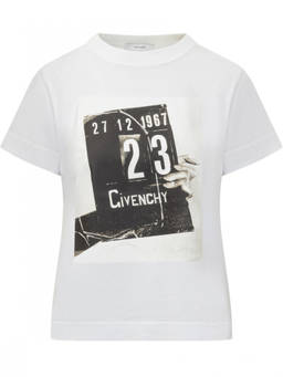 Givenchy - White Graphic Crew Neck T-Shirt (M)