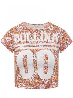Collina Strada - Pink Graphic Print Crew Neck T-Shirt