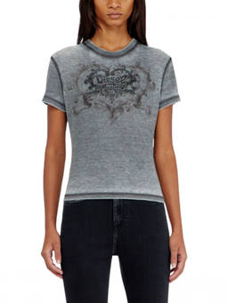 Diesel - Grey Graphic Crew Neck T-Shirt