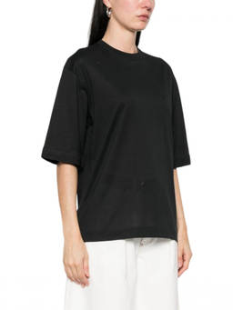 JACQUEMUS - Black Solid Crew Neck T-Shirt