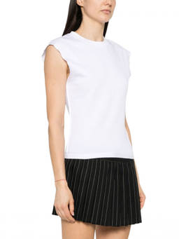 RABANNE - White Crew Neck T-Shirt (L)