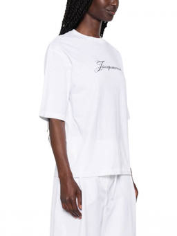 JACQUEMUS - White Logo Crew Neck T-Shirt