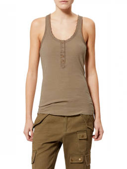 Isabel Marant - Brown Scoop Neck T-Shirt