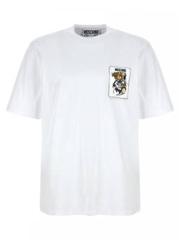 Moschino - White Teddy Print T-Shirt