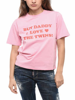 Dsquared2 - Pink Graphic Crew Neck T-Shirt
