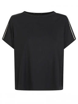 Fabiana Filippi - Black Round Neck T-Shirt