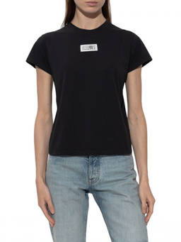 MM6 Maison Margiela - Black Logo Crew Neck T-Shirt