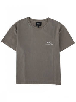 A.P.C. - Grey Logo Crew Neck T-Shirt