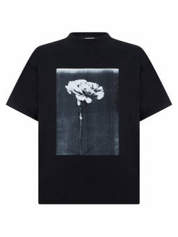 Balenciaga - Black Graphic Crew Neck T-Shirt