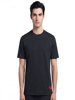 EMPORIO ARMANI - Navy Blue Crew Neck T-Shirt