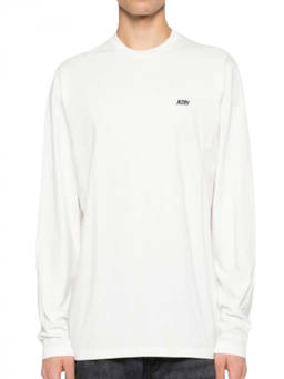Autry - White Logo Long Sleeve T-Shirt
