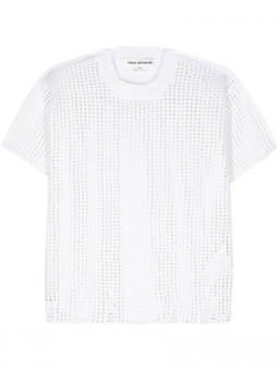 Junya Watanabe - White Open-Knit Crewneck T-Shirt (S)
