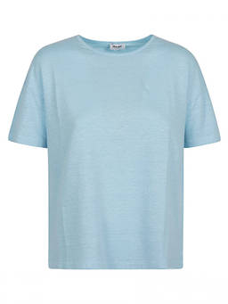 Base - Sky Blue Linen Jersey T-Shirt (M)