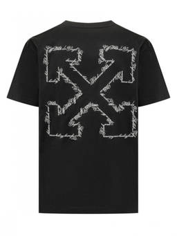 OFF-WHITE - Black Crew Neck T-Shirt